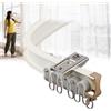 V3VOGUE Curvabile Binario per Tenda in Alluminio, Binario Curvo per Tende Installazione A Soffitto E Parete, Divisore per Stanze, 100-660 Cm Curvabile Bastoni per Tende Finestre A L/U