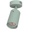 L+ Faretto Led soffitto o parete orientabile, in metallo, Lampadario cucina moderno, Plafoniera Led, diametro 6cm, attacco per lampadina GU10 (Verde Iceberg)