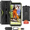 Ulefone Armor X12 PRO Cellulare 2024, Rugged Smartphone Android 13 Octa Core 8GB+64GB/256GB SD, IP68/69K, Cellulari 4G Dual SIM, 4860mAh 13MP+8MP 5.45'' HD+ FM Face ID GPS NFC 2 Anni di Garanzia,Verde