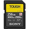 Sony Memoria SD-HC 256 GB, Serie G Tough ; x18 resistente, UHS II U3 R300MB/s W299MB/s, Video speed class : V90