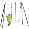 VivaGarden Altalena da Giardino in Acciaio con Seggiolino in PP Max 50 Kg Dimensione 209 x 142 x 182 cm - VIV551015 Allegra Duplo