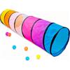 NUBUNI Tunnel Bambini XL 180 cm. : Tunnel per Bambini Psicomotricita Materiale : Tenda Tunnel Bambini : Tubo Bambini : Tunnel Tubo : Gioco Bambini : Giochi per Natale : Giochi Psicomotricita B