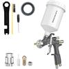 InoKraft D1 LVLP - Kit di base per pistola a spruzzo ad aria, facile da usare, pistola per vernice per auto e casa, ugello da 1,3 mm, con accessori per spruzzatore di vernice