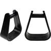 Milageto Staffe per Bambini 2X Staffe per Equitazione per Bambini Nere Resistenti, Staffe per Cavallo per Sella, Accessori per Attrezzi per Equitazione