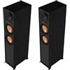 Klipsch R-600F Black Coppia Casse Pavimento 100W 2vie TwTromba2,5 2xW16,5 TractrixPort