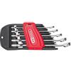 KS Tools 922.0040 gioco di 5 chiavi metriche combinate su supporto | Jeu de 5 clés mixtes métriques sur support, 8-10-13-17-19 mm, chrome vanadium