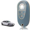 TOOMUME Cover Chiave TPU, Custodia Chiave Adatto per Mercedes Benz C/E/G/S Classe W223 W206 S300 S350 S400 S450 S350L S400L S450L S500L Maybach, Copri Chiavi Guscio Chiave Auto Telecomando - Smart Key