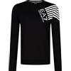 Emporio Armani Felpa Sweatshirt Uomo EA7 3GPM80 PJ05Z (Nero, S)