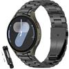 BDIG Cinturino Compatibile con Samsung Galaxy Watch 7 6 5 4 40mm/44mm,Watch 6 Classic 43mm/47mm,Watch 5 PRO 45mm/Galaxy Watch 4 Cinturino,No Gap Metallo in Acciaio Inox Massiccio nero