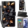 PHINIENLAND Cover per Xiaomi 11T / 11T Pro Case PU Pelle Custodia [Kickstand] [Chiusura magnetica] [Slot per Schede], Portafoglio Flip Custodia per Xiaomi 11T,Fiori