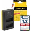 PATONA LCD Caricatore USB-C per NP-W126S NPW126 NP W126s W126 Batteria Compatibile con Fujifilm FinePix HS 30EXR 50EXR XM5 X100F X100V X100VI XA1 XA2 XA3 XA5 XS10 XT3 XT20 XT30 II XT5 XT50 X-M5