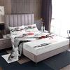 Loussiesd Set di biancheria da letto in stile giapponese con fiori di ciliegio rossi, per bambini e bambine, set di lenzuola per letto matrimoniale