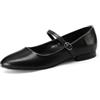 QUEEN HELENA Ballerine Scarpe Basse con Cinturino Casual Eleganti Donna ZM9848 (Nero, Sistema Taglie Calzature EU, Adulto, Donna, Numero, Media, 37)