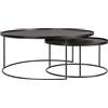 Ethnicraft - Tavolini estraibili Table basse - Nero - Compensato colorato - Designer Dawn Sweitzer