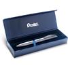 Pentel BL2007 EnerGel Roller Gel di alta qualità retrattile punta 0,7 mm corpo metallo opaco argento - confezione regalo