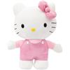 Hello Kitty Peluche 30 cm con Outfit alla Moda, Vestitino e Fiocco in Raso Rosa, per Bambini dai 3 Anni - Giochi Preziosi