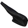 AERZETIX - Cuffia Freno a Mano - in Similpelle - pelle Nero con Cuciture Blu