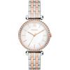 Fossil Tillie BQ3901 Orologio da polso analogico al quarzo da donna, diametro cassa 36 mm, oro rosa/bianco, Oro rosa/bianco, Bracciale