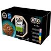 SHEBA Sauce Collection Selezione di gusti in vaschetta 8x85 g Alimento umido completo per gatti adulti, bocconcini in salsa con salmone, tonno, pollo e anatra