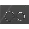 PLACCA DI COMANDO GEBERIT OMEGA 20 ROUND NERO LUCIDO E CROMO 115.085.KM.1