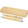 Set penna a sfera e portamina in bambù Oblys (inchiostro nero) personalizzate o neutre