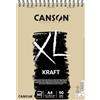 CANSON BLOCCO SPIRALATO XL KRAFT MARRONE VERGATA 90 GR A4 21X29,7 CM 60 FF CANSON C400039141