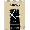 CANSON BLOCCO SPIRALATO XL KRAFT MARRONE VERGATA 90 GR A3 29,7X42 CM 60 FF CANSON C400039142