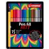 STABILO PENNARELLI STABILO PEN 68 1 MM SCATOLA METALLO 15 PZ 6815-6