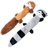 JOYELF Giocattolo per Cani Squeaker Giocattolo interattivo da Masticare per Cani di Peluche per Cani Cuccioli, Confezione da 2 Animali - Volpe e Procione
