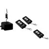 Jolly line black indoor kit ricevitore + 3 radiocomandi universali 2 ch 433.92 mhz per interno - JL2164-3