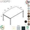 SEIPO Bridge scrivania sagomata struttura metallica a ponte Seipo P. 1100 BR.0004 5 6