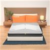 MiaSuite Materasso Molle Insacchettate e Memory Matrimoniale 160x190, alto 25 cm - Rivestimento Carbon. | Zefiro