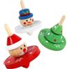 PLANÈTE BOIS - Trottola di Natale - FSC - 030160-1 pezzo - Modello Casuale - Legno - Gioco per Bambini - Natale - Da Collezionare - 4,5 cm x 5 cm - A Partire dai 3 Anni