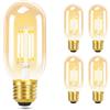 GBLY Lampadine Vintage LED Bianco Caldo E27 - T45 Lampadine LED Lampada E27 4W 2700K Lampadina a Risparmio Energetico Bulbi a LED Retro Edison Lampadine Vetro Angolo di Illuminazione a 360°, 4 Pezzi