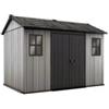 Keter Casetta da giardino keter oakland 1175sd in duotech colore grigio con porta battente doppia 350x229x254 cm