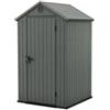 Keter Casetta da giardino keter darwin 4x4 in evotech+ colore verde con porta battente singola 123,8x117x205,1 cm