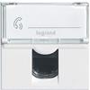 Legrand LEG99646 - Presa informatica e telefonica RJ45, 2 moduli da comporre Mosaic