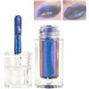 Pemarlis Ombretti Liquido Glitter Occhi, Ombretto Liquido Scintillante con Brillantini Scintillanti, Impermeabile Olografico Cromo Scintilla Ombretto Glitter Trucco Occhi (blu)