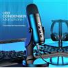 HAOMUREN Microfono USB a condensatore per PC Mac gaming streaming podcast uscita cuffie