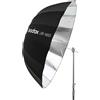 Godox UB-165S - Ombrello da studio parabolico riflettente argento 165 cm