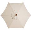SUREN Ombrello di ricambio per ombrelloni, 6 costole, copertura di ricambio per ombrelloni da giardino, da esterno, da tavolo, da mercato, parte superiore di ricambio Sunbrella (solo baldacchino)