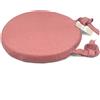 Cuscino sedia rotondo TINTA UNITA con laccetti Made in Italy, rosa
