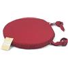 Cuscino sedia rotondo TINTA UNITA con laccetti Made in Italy, rosso