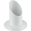 Rayher 2514102 Portacandele Bianco Opaco Metallo, Diametro 40 Mm, Candele Battesimo Comunione Cresima Matrimonio