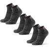 DANISH ENDURANCE Calze Trekking Corte Lana Merino, Calzini Termici Anti-Vesciche, Calze Escursionismo Traspiranti, Unisex, 3 Paia
