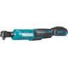 Makita WR100DZ - Chiave a cricchetto angolare 12v cxt 47.5nm, Nero, one size