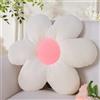 Yhoelata Cuscino Fiore Bianco, Cuscino da Pavimento Estetico per Camera, Cuscino Decorativo Margherita per Cameretta Bambini, Decorazione Preppy per Stanza, Cuscino per Divano 48 cm
