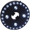 Yosoo Ombrello con luce a LED per ombrellone, luce per tende da campeggio, 28 LED, senza fili, batteria (non inclusa) (nero)