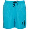 Calvin Klein Costume da Bagno Uomo logo CK stampato Turchese