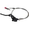 GOOFIT 1200mm Leva Idraulica della Frizione Sostituzione della Leva del Serbatoio del Fluido del Cilindro Principale per 125cc - 250cc Motore Verticale Fuori Strada Motocicletta Pit Dirt Bike